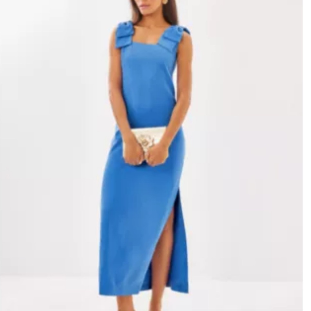 Lily Pulitzer Bernice maxi dress, size 12, sun washed blue